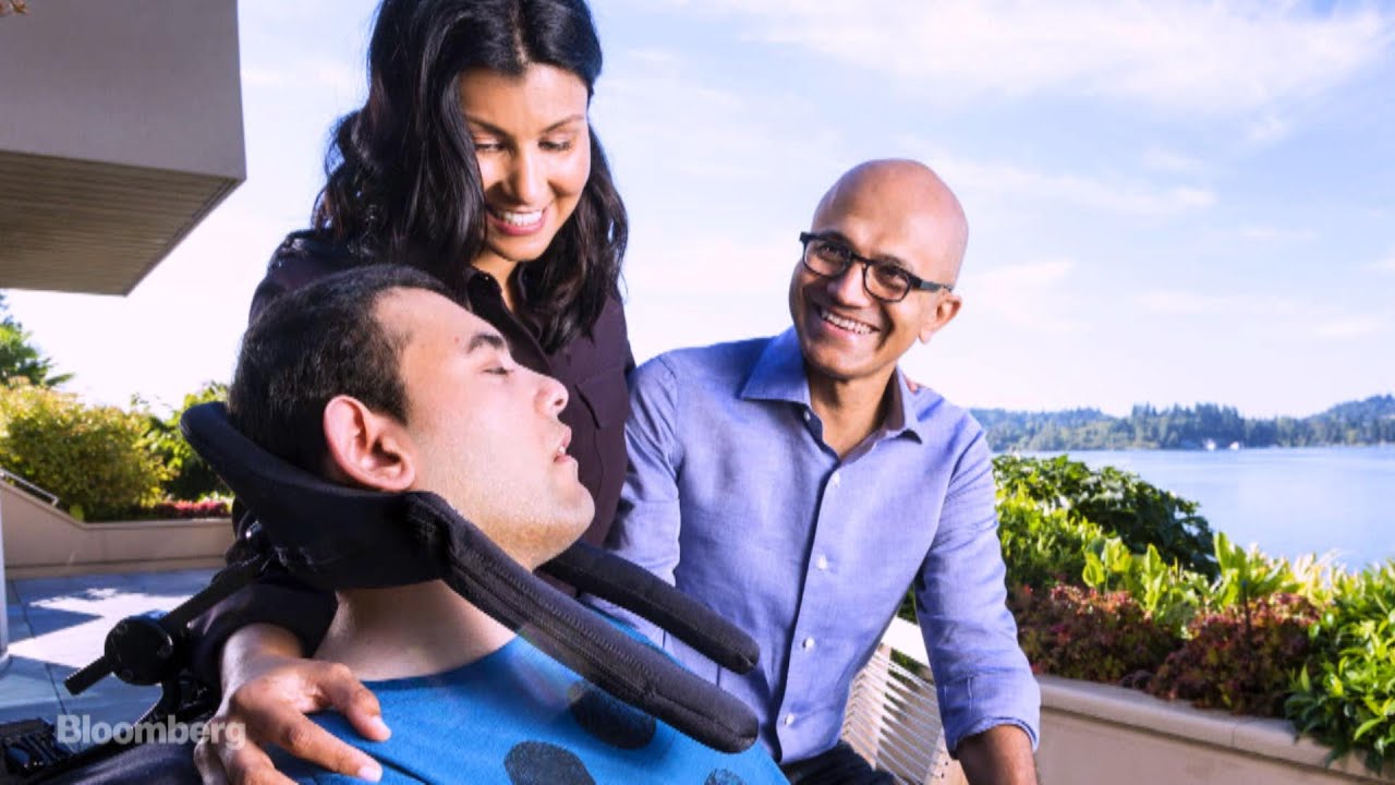 satya nadella family