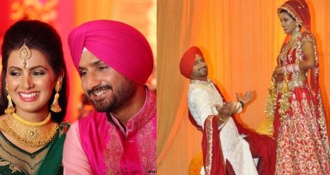 Harbhajan and Geeta's marriage