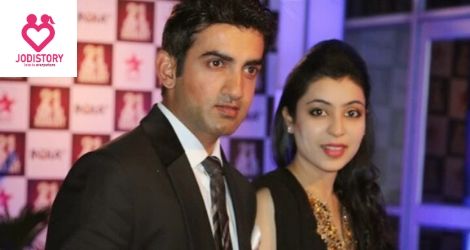 Gautam Gambhir and Natasha Jain Colorful love story