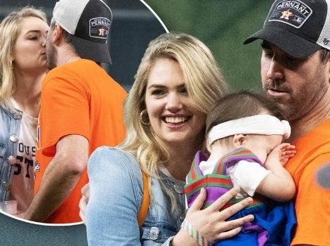 Kate Upton, Justin Verlander and their daughter 