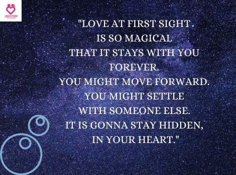 LOVE AT FIRST SIGHT QUOTES ONLY