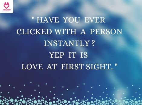 Sayings about love at first sight