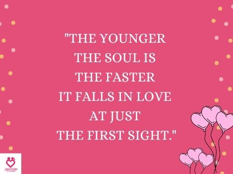 LOVE AT FIRST SIGHT QUOTES ONLY