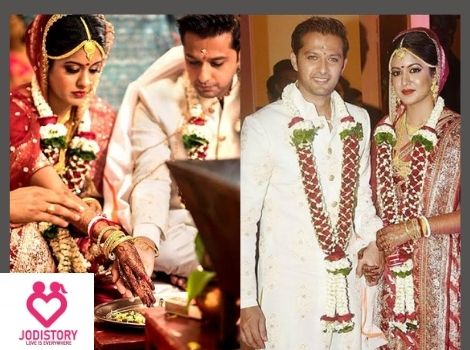 Vatsal Sheth and Ishita Dutta tying the knots of eternity.