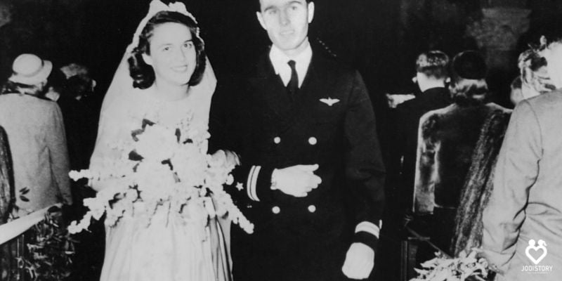 George and Barbara Bush Wedding