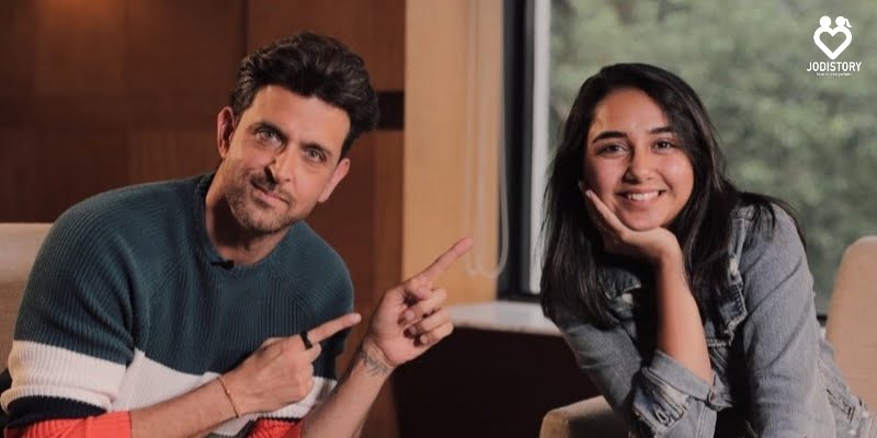 Hrithik Roshan with Prajakta Koli 