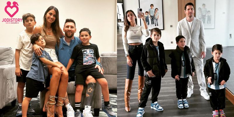Lionel Messi and Antonela Roccuzzo children